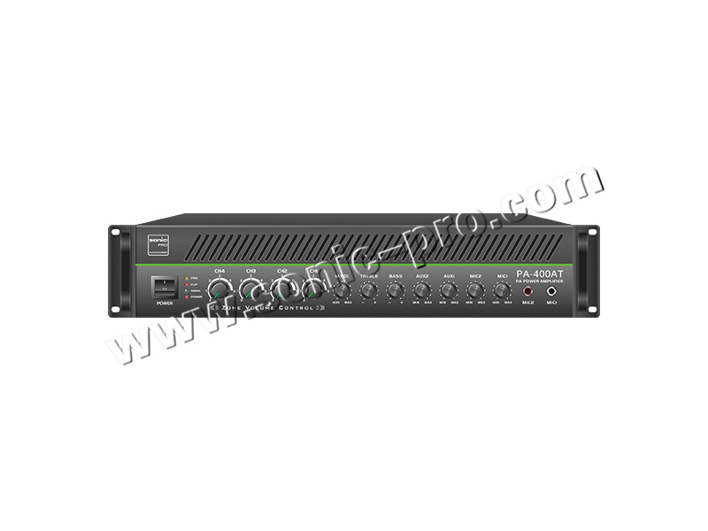 PA-400ATFour-zone independent volume adjustable combined power amplifier (400W）