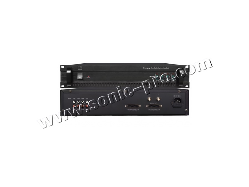 TL-9004AMain control machine for four-channel simultaneous interpretation and infrared voice distribution system