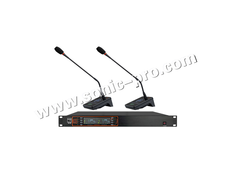 WS-820Wireless gooseneck, square tube microphone (One to two)