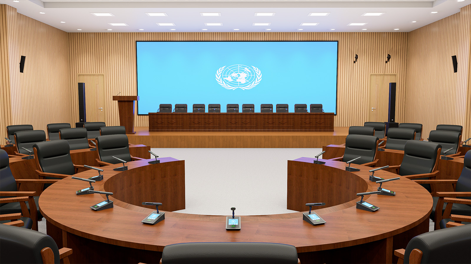 Model United Nations Conference Room