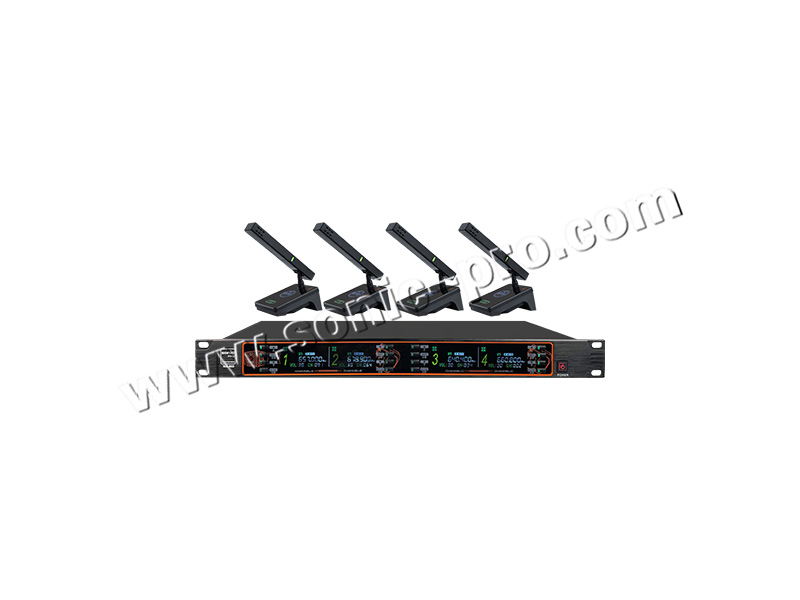 WS-860Wireless gooseneck, square tube microphone (One to four)